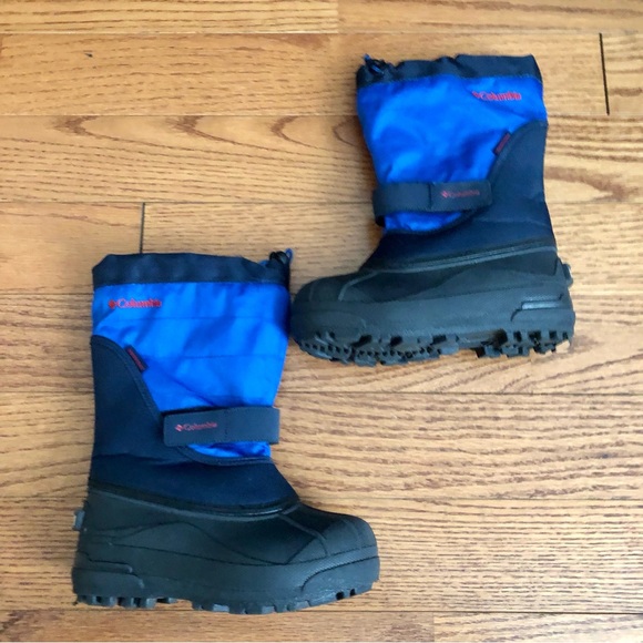 Columbia Kid’s Powderbug™ Snowlite™ Blue Black Winter Boots Little Boy’s Size 13 - Picture 11 of 11